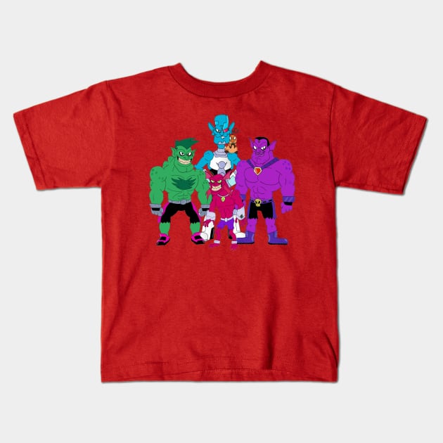 Team Titans Kids T-Shirt by Mr.Nikils